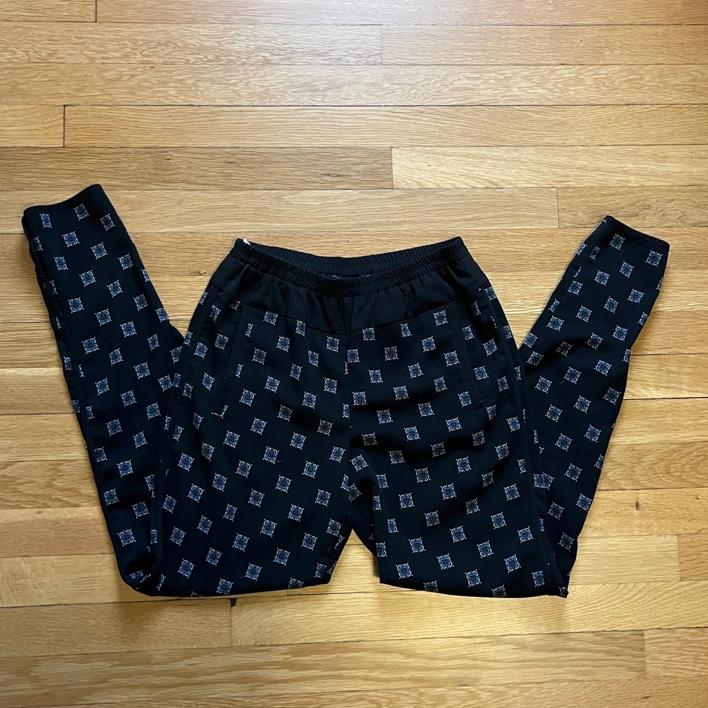 Bcbg Patterned High-Waisted Pants - image 1